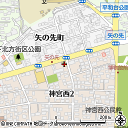 ゴルフパートナー宮崎平和台店周辺の地図