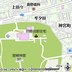 旧藤田家住宅周辺の地図