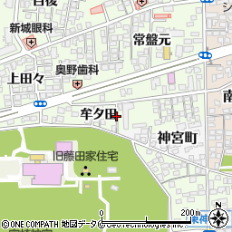 宮崎県宮崎市下北方町牟タ田周辺の地図
