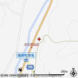 鹿児島県薩摩郡さつま町求名3717周辺の地図