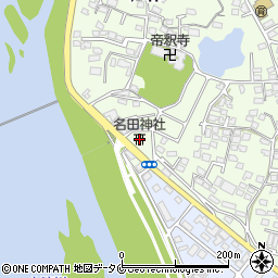 名田神社周辺の地図