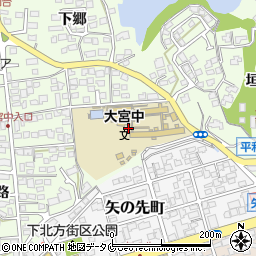宮崎県宮崎市下北方町周辺の地図