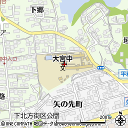 宮崎県宮崎市下北方町周辺の地図