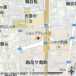 ショップアレーズ宮崎店周辺の地図