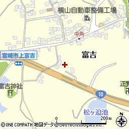 宮崎県宮崎市富吉4991-3周辺の地図