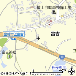 宮崎県宮崎市富吉4991-1周辺の地図