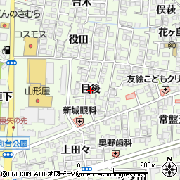 宮崎県宮崎市下北方町（目後）周辺の地図