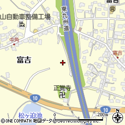 宮崎県宮崎市富吉周辺の地図
