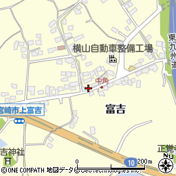 宮崎県宮崎市富吉3750周辺の地図