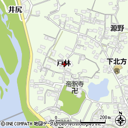 宮崎県宮崎市下北方町戸林周辺の地図