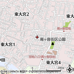 宮崎県宮崎市東大宮周辺の地図