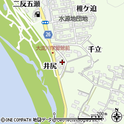 宮崎県宮崎市下北方町（井尻）周辺の地図