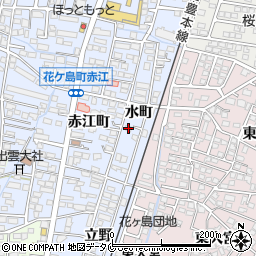 宮崎県宮崎市花ケ島町水町1866周辺の地図