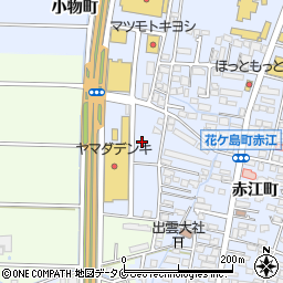 花ヶ島南街区公園トイレ周辺の地図