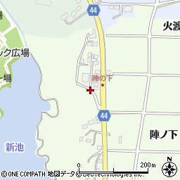 宮崎県宮崎市下北方町陣ケ平周辺の地図
