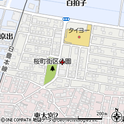 桜町地区集会場周辺の地図