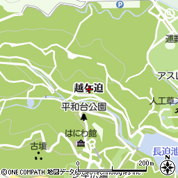 宮崎県宮崎市下北方町越ケ迫周辺の地図