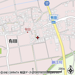 宮崎県宮崎市有田385周辺の地図