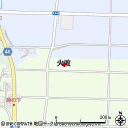 宮崎県宮崎市下北方町火渡周辺の地図