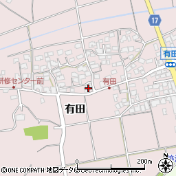 宮崎県宮崎市有田2036周辺の地図