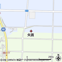 宮崎県宮崎市花ケ島町火渡周辺の地図