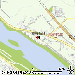 粟野神社周辺の地図