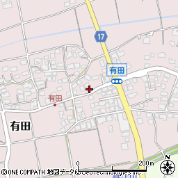 宮崎県宮崎市有田376周辺の地図