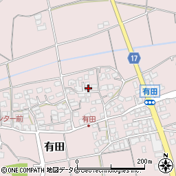宮崎県宮崎市有田2072周辺の地図