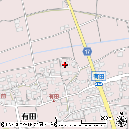 宮崎県宮崎市有田2078-4周辺の地図