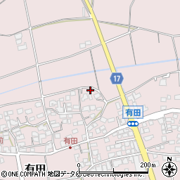 宮崎県宮崎市有田2078周辺の地図
