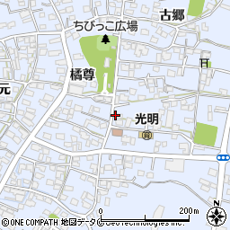 宮崎県宮崎市村角町周辺の地図