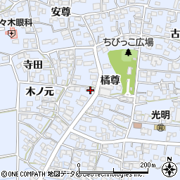 宮崎県宮崎市村角町橘尊2020周辺の地図