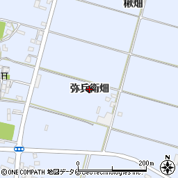 宮崎県宮崎市村角町（弥兵衛畑）周辺の地図
