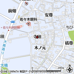 宮崎県宮崎市村角町（寺田）周辺の地図