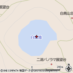 白紫池周辺の地図