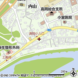 宮崎県宮崎市高岡町内山383周辺の地図