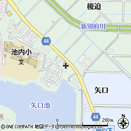 宮崎県宮崎市池内町（新開）周辺の地図