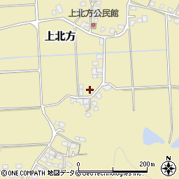 宮崎県宮崎市上北方周辺の地図