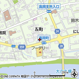 高岡新聞販売所周辺の地図
