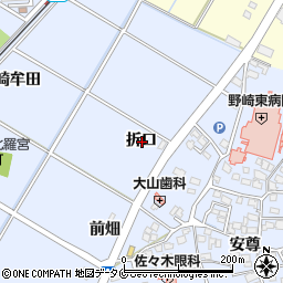 宮崎県宮崎市村角町折口周辺の地図