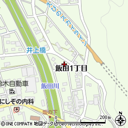 宮崎県宮崎市高岡町飯田１丁目周辺の地図