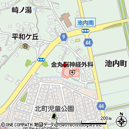 宮崎県宮崎市池内町（八幡田）周辺の地図