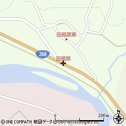 田尾原周辺の地図