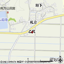 宮崎県宮崎市南方町乙代周辺の地図