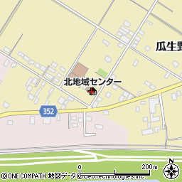 宮崎市北地域センター周辺の地図