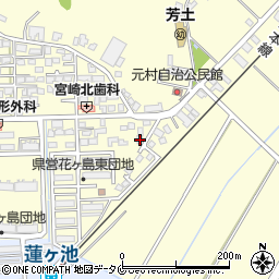 宮崎県宮崎市芳士1108周辺の地図