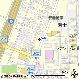 ローソン宮崎芳士店周辺の地図