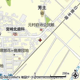 宮崎県宮崎市芳士1134周辺の地図