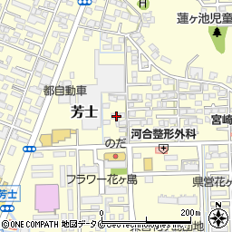 宮崎県宮崎市芳士981周辺の地図