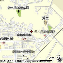 宮崎県宮崎市芳士1342周辺の地図